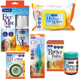 Her Flavour Le kit de survie Nuage contre le rhume des foins comprend 30 lingettes refermables pour soulager le rhume des foins