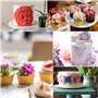 9 Pièces Outils de Modelage pour Pâtisserie, Outils de Sculpture de Fondant à Double Extrémité, Outils Pate a Sucre Outils de Mo
