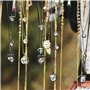 Natuce 900 Pièces Perles de Verre, Verre en Cristal Facettes Perle, Cristal Perle Transparente 4m/6m/8m, pour Bricolage Fabricat