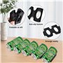 2 Pièces Porte Bouteille Frigo en Silicone, Tapis en Bière Range Bouteille Empilable, Porte Bouteilles Réfrigérateur Pliable, Po