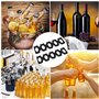 2 Pièces Porte Bouteille Frigo en Silicone, Tapis en Bière Range Bouteille Empilable, Porte Bouteilles Réfrigérateur Pliable, Po