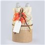 Lot de 30 étiquettes d'identification de bagages en caoutchouc blanc avec ficelle de coton pour bagages, sacs à dos, sacs à main