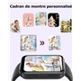 RUIMEN Montre Connectée Homme Femme Smartwatch Appel Bluetooth Montre Sport Podometre Cardiofrequencemetre Oxymetre Multisport p
