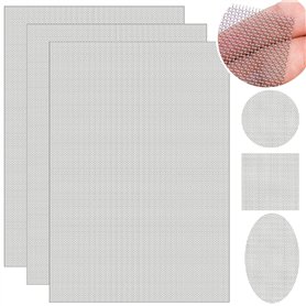 3 Pièces A4 Grille Filtre Maille Hotte Filtre en Acier Inoxydable Grillage Mailles Fines 1mm Moustiquaire en Treillis Métallique