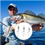 Emerillon De Pêche 25pcs Pêche Émerillon Baril 5 Tailles Anneau en Acier Inoxydable pour La Pêche Émerillons De Pêche avec Verro