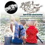 Emerillon De Pêche 25pcs Pêche Émerillon Baril 5 Tailles Anneau en Acier Inoxydable pour La Pêche Émerillons De Pêche avec Verro