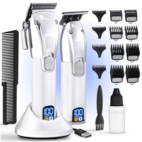 Fagaci Tondeuse Cheveux Hommes Professionnel avec Puissance Turbo pour Coupe Précise! 5H/3H Batterie Tondeuse Homme