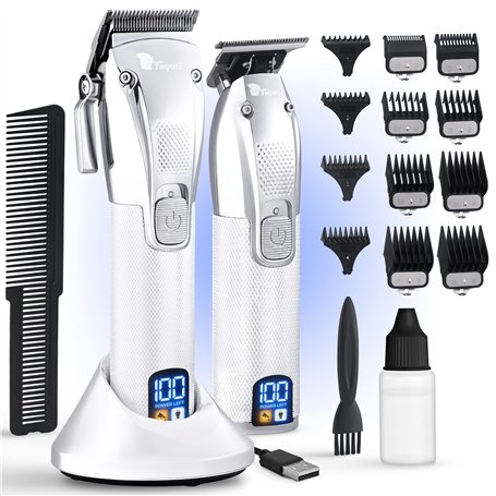 Fagaci Tondeuse Cheveux Hommes Professionnel avec Puissance Turbo pour Coupe Précise! 5H/3H Batterie Tondeuse Homme