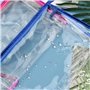 Anseom 5 PCS Sacs de Maquillage en PVC, 24 x 15.5 x 6 cm Sac Cosmétiques en PVC Trousse de Toilette Transparente Trousse Avion e