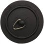 Citystores® Lot de 2 bouchons de baignoire noirs de 38 mm, ajustement universel pour baignoires et lavabos