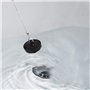 Citystores® Lot de 2 bouchons de baignoire noirs de 38 mm, ajustement universel pour baignoires et lavabos