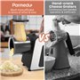 Parmedu Hachoir Électrique & Trancheuse de Légumes & Râpe à Fromage, Machine Multifonctionnelle à Salade Machine à Saucisse Remp