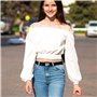 Laughhe 2 Pièces Ceinture Sans Boucle, Unisexe Réglable pour Jeans Pantalon Robe, Élastique Invisible pour Femme ou Homme