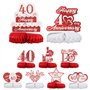 Hoxfly Centre de Table Anniversaire 40 Ans