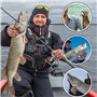 Vesaneae 6pcs Leurres Souples de Pêche, Leurres de Pêches 3D Artificielles à Aspect Réaliste, Appâts de Pêche Souples en Caoutch