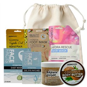 VIKINGTREAT Coffret Cadeau de Soins personnels de la tête aux Pieds avec Beurre corporel