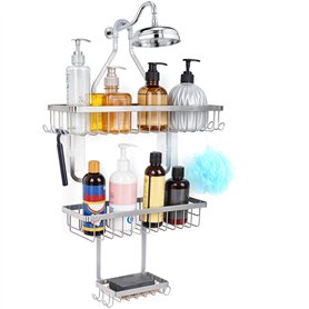 BELLE VOUS Argent Support de Douche Suspendu - 38 x 60 cm
