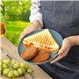 Belle Vous Kit Vaisselle Camping - Set Pique Nique 4 Pièces Vaisselle Plastique Reutilisable avec Assiette Bol Tasse et Couverts