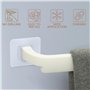 Belle Vous (Lot de 2) Support Serviette Mural en Plastique - Longueur 45 cm - Porte Serviette Adhesif Salle de Bain & Cuisine - 