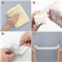 Belle Vous (Lot de 2) Support Serviette Mural en Plastique - Longueur 45 cm - Porte Serviette Adhesif Salle de Bain & Cuisine - 