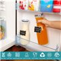 Belle Vous Lot de 2 Carafes à Eau en Verre avec Bouchon - Bouteille Verre 1,1l - Carafe et Pichet pour Boissons Chaudes et Froid