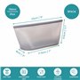 BELLE VOUS Lot de 3 Sacs de Conservation en Silicone - Sac Congélation Réutilisable - Boite Congelation Alimentaire Zippé 750ml 