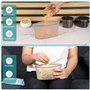 BELLE VOUS Lot de 3 Sacs de Conservation en Silicone - Sac Congélation Réutilisable - Boite Congelation Alimentaire Zippé 750ml 