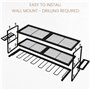 BELLE VOUS Support Mural de Rangement des Outils pour le Garage - Servante d’Atelier Murale Complete - Panneau Porte Outils - Et