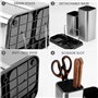 Belle Vous Bloc de Couteaux Universel - Porte Couteau sans Couteaux - Support à Couteaux et Ustensiles de Cuisine - Présentoir R