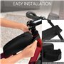BELLE VOUS Sacoche pour Cadre de Vélo - Sacoche Etanche pour Tube Supérieur - Rangement Outils 1,8L - Pochette à Sangle pour VTT