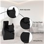 Wisebom Rehausseurs de Meubles Réglables 5 cm avec Pince à Vis, 2 Pouces Rehausseur Pieds de Lit, 4 Pcs Rehausseur Meuble Robust