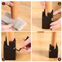 Wisebom Rehausseurs de Meubles Réglables 5 cm avec Pince à Vis, 2 Pouces Rehausseur Pieds de Lit, 4 Pcs Rehausseur Meuble Robust