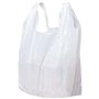 Efforias Lot de 100 sacs de transport en plastique résistants Blanc 28 x 43 x 53 cm