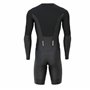 Sikma Combinaison de triathlon à manches longues pour homme en maille respirante rembourrée avec réflexion haute visibilité et b