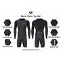 Sikma Combinaison de triathlon à manches longues pour homme en maille respirante rembourrée avec réflexion haute visibilité et b