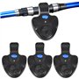 3 Pièces Détecteur Electronique Sensible Alarme de Touche de la Canne à Pêche Sondeur avec Indicateur LED pour Pêche Nuit Pêche