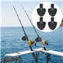 3 Pièces Détecteur Electronique Sensible Alarme de Touche de la Canne à Pêche Sondeur avec Indicateur LED pour Pêche Nuit Pêche 