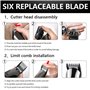 Colexy Tondeuse Barbe Homme, Tondeuse Cheveux pour Hommes, 12 en 1 Kit d'Outils de Toilettage avec Tondeuse pour Nez et Oreilles