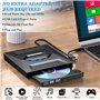 Lecteur Externe CD DVD USB 3.0 Type C, Lecteur de CD et DVD et Graveur Externe USB, Compatible avec Windows XP/Vista / 7/8 / 10/