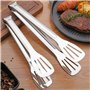 Lot de 5 pinces de cuisine en acier inoxydable de 22,9 cm