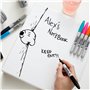 Sharpie Marqueurs permanents Pointe fine | Rose | 6 comptes