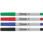 Sharpie Lot de 2 marqueurs permanents à pointe biseautée noire - Pointe ultra fine - Couleurs classiques assorties