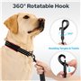 Euqvunn Laisse Chien 2m avec Double poignées rembourrées | Coutures réfléchissantes | Corde en Nylon pour Grands et Moyens Chien