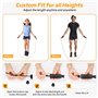 Euqvunn Corde a Sauter Sport, Réglable Corde a Sauter Enfant Adulte avec Poignée en Mousse Antidérapante, Corde à Sauter pour En