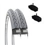 2 pneus 24 x 1 3/8 (37-540) + Chambres à air amérique