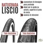 2 pneus noirs 26 x 1,75 (44 – 559) + chambres à air SCHRADER AMÉRIQUE pneus routiers pour VTT moto SLICK