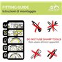 Paire de pneus de vélo de montagne 26 x 1,95 (50-559) - 2 pneus de vélo + 2 chambres d'air pneus VTT 26'' Accessoires Velo
