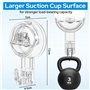 2 Pcs Transparent Amovible Ventouse Salle de Bain Robuste 3 Kg