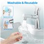 Oamwrae Crochet Ventouse, 2 Pcs Transparent Amovible Ventouse Salle de Bain Robuste 3 Kg, Sans Clous Porte Serviette Ventouse po