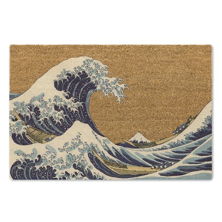 A1 Graphics Ltd Paillasson japonais avec motif vague de Kanagawa